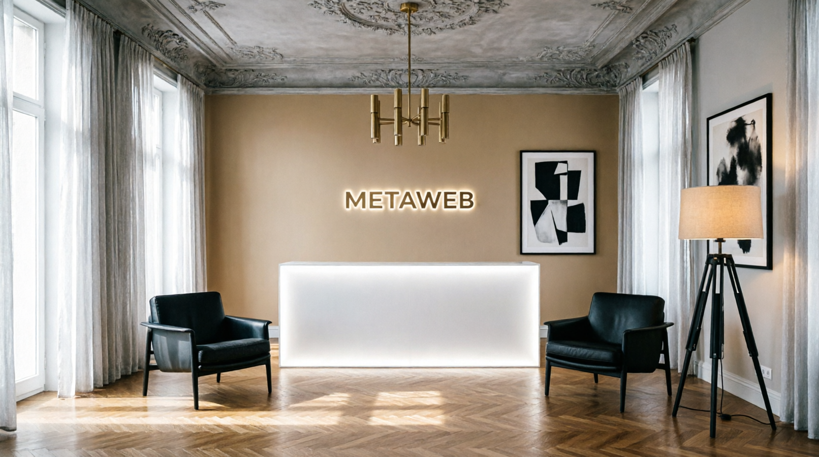 Reception e area accoglienza MetaWeb Lab Milano